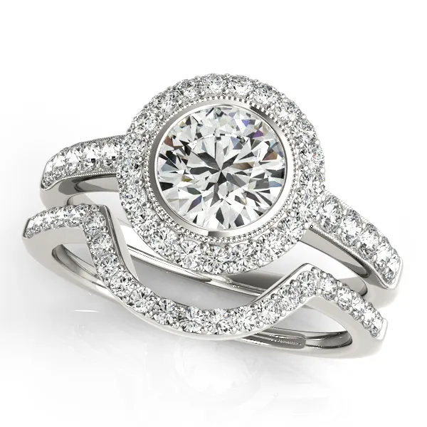 Platinum Round Halo Engagement Ring Image 3 Root Jewelers Medford, OR