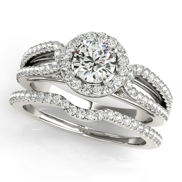 Platinum Round Halo Engagement Ring Image 3 Root Jewelers Medford, OR