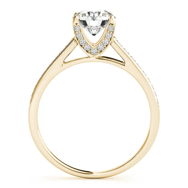 14K Yellow Gold Single Row Prong Engagement Ring Image 2 Georgetown Jewelers Wood Dale, IL