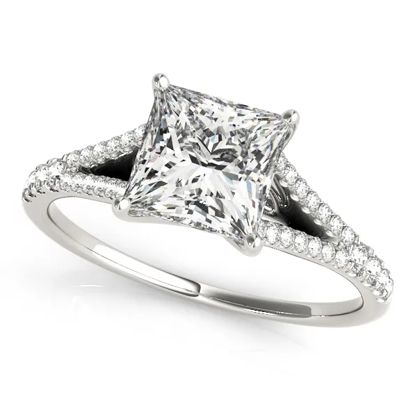 10K White Gold Multi-Row Engagement Ring Alexander Fine Jewelers Fort Gratiot, MI