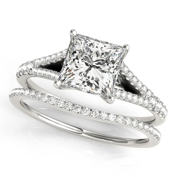 10K White Gold Multi-Row Engagement Ring Image 3 Alexander Fine Jewelers Fort Gratiot, MI