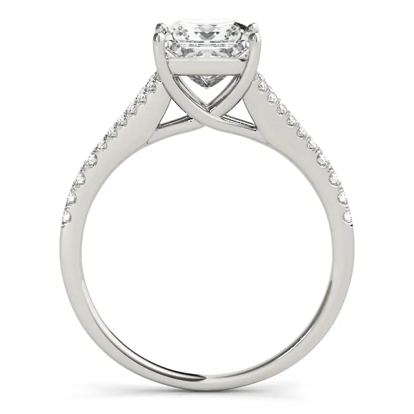 14K White Gold Multi-Row Engagement Ring Image 2 Hingham Jewelers Hingham, MA