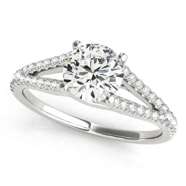 Platinum Multi-Row Engagement Ring Hingham Jewelers Hingham, MA