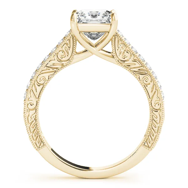 18K Yellow Gold Trellis Engagement Ring Image 2 Georgetown Jewelers Wood Dale, IL