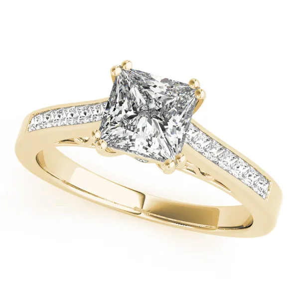 18K Yellow Gold Engagement Ring