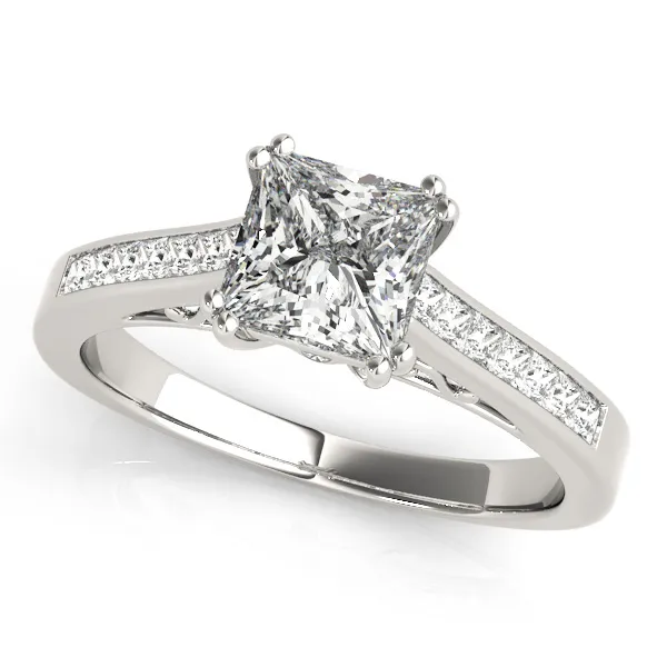10K White Gold Engagement Ring Hingham Jewelers Hingham, MA