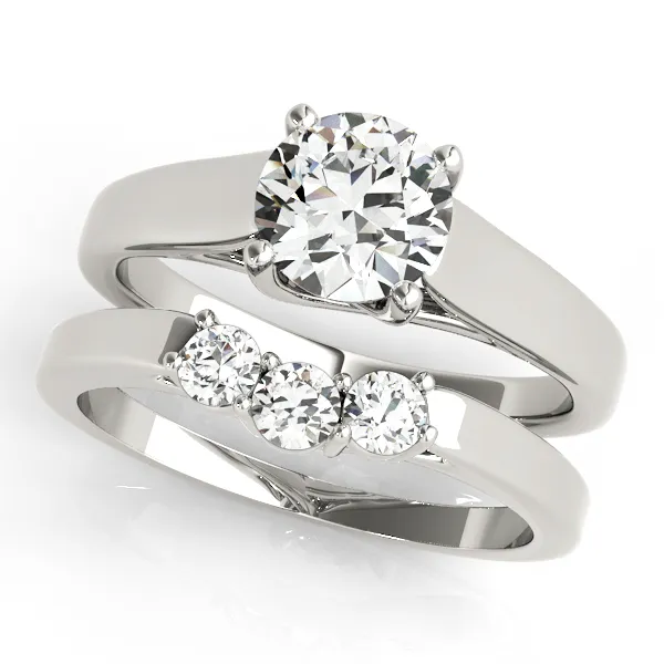Platinum Trellis Engagement Ring Image 3 Mollys Jewelers Brooklyn, NY