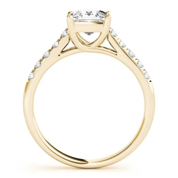 18K Yellow Gold Trellis Engagement Ring Image 2 Hingham Jewelers Hingham, MA