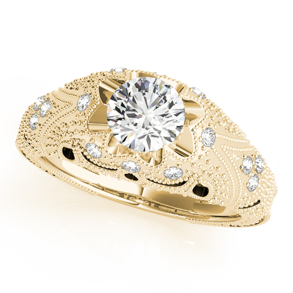 10K Yellow Gold Antique Engagement Ring
