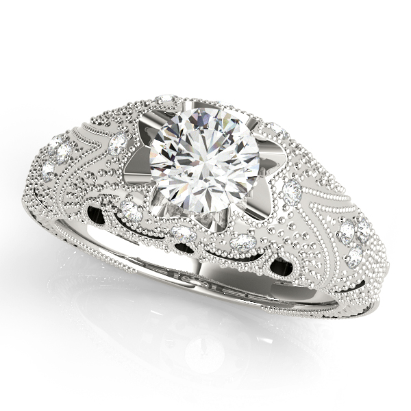 Platinum Antique Engagement Ring
