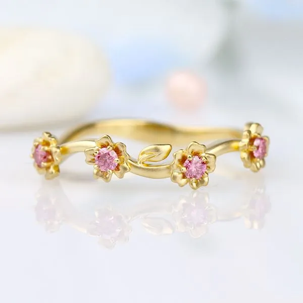 Lyria Leaves Band Image 3 Studio D Jewelers Woodstock, IL