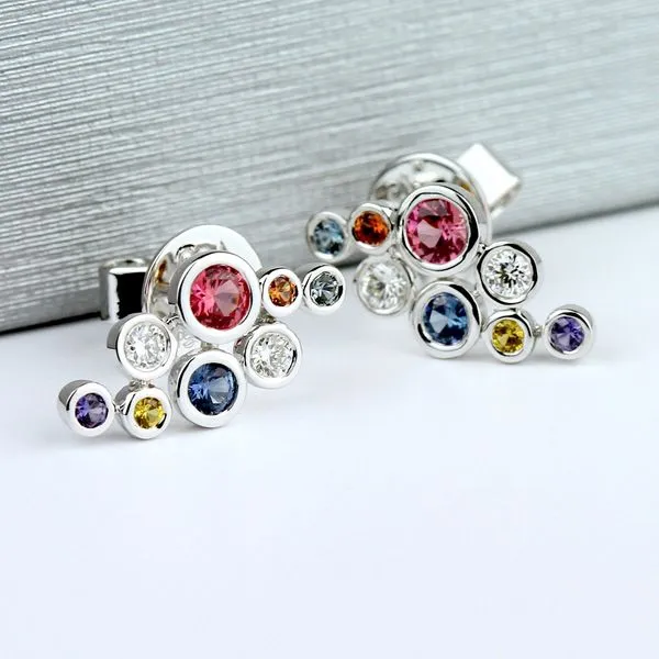 Parade In Color Earring Image 2 Studio D Jewelers Woodstock, IL