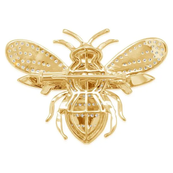 Yellow Gold Calibrated Light Opal Pin Image 2 Hart's Jewelers Grants Pass, OR