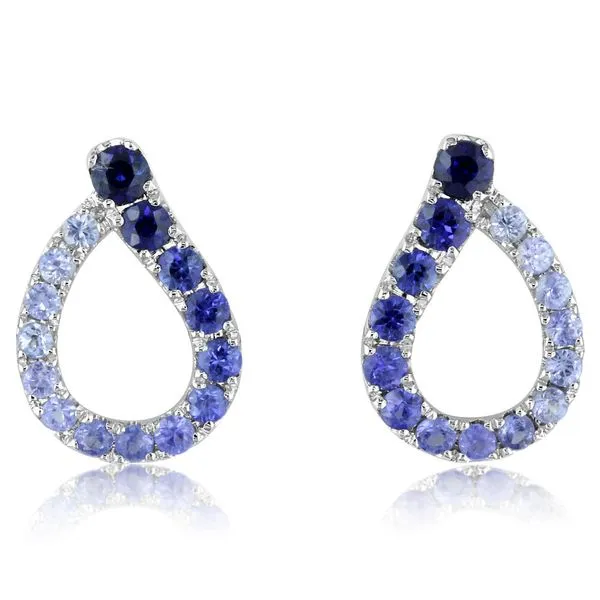 White Gold Sapphire Earrings Albert's Jewelers Kingsland, GA