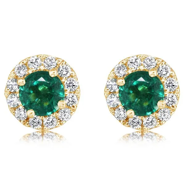 Yellow Gold Emerald Earrings Clater Jewelers Louisville, KY