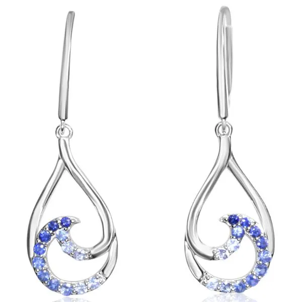 White Gold Sapphire Earrings Albert's Jewelers Kingsland, GA