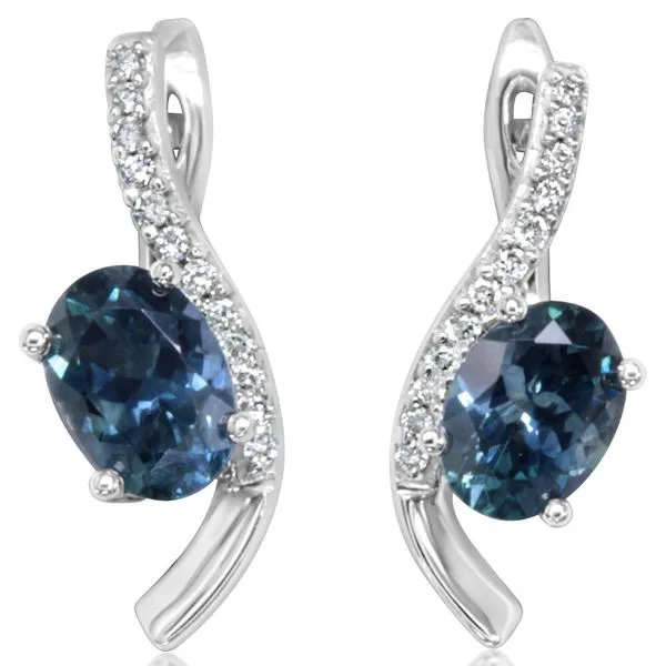 White Gold Sapphire Earrings Albert's Jewelers Kingsland, GA
