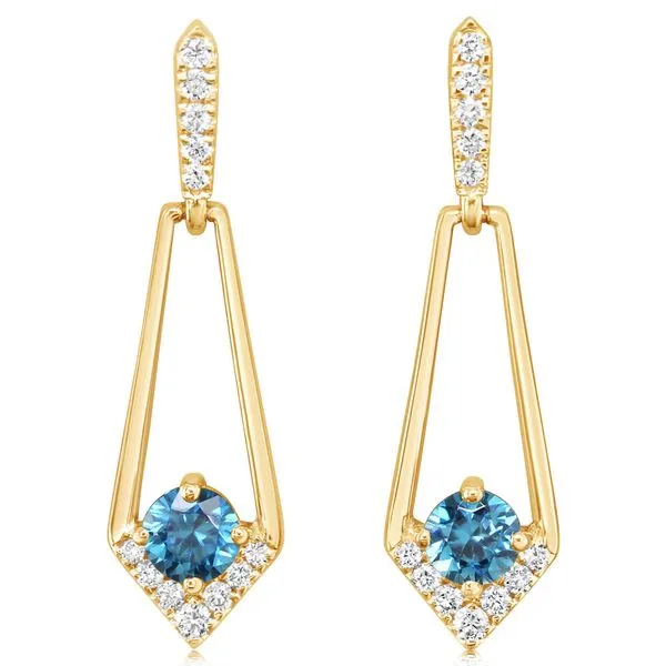 Yellow Gold Zircon Earrings Gold Mine Jewelers Jackson, CA