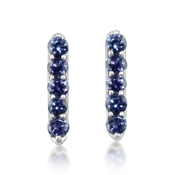 White Gold Sapphire Earrings Cravens & Lewis Jewelers Georgetown, KY