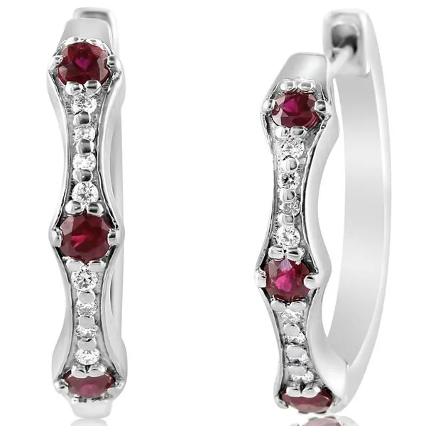 White Gold Ruby Earrings Timmreck & McNicol Jewelers McMinnville, OR