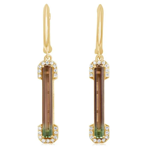 Yellow Gold Tourmaline Earrings Studio D Jewelers Woodstock, IL