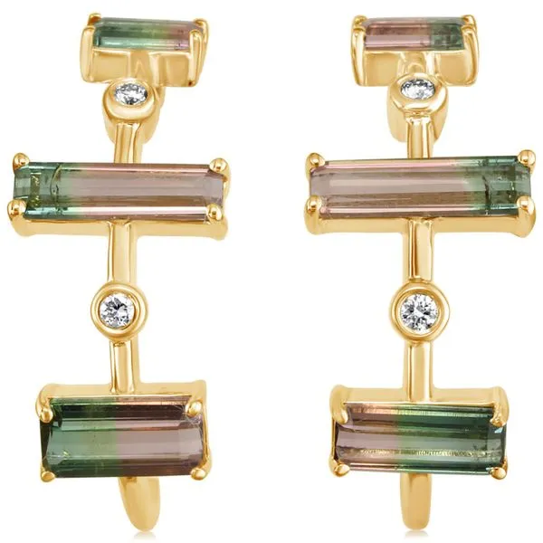 Yellow Gold Tourmaline Earrings Studio D Jewelers Woodstock, IL