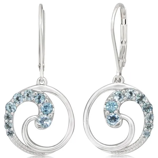 Sterling Silver Topaz Earrings Blue Heron Jewelry Company Poulsbo, WA