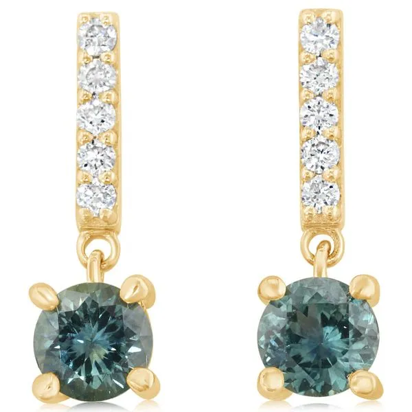 Yellow Gold Sapphire Earrings K & Co Family Jewelers Eagle, ID