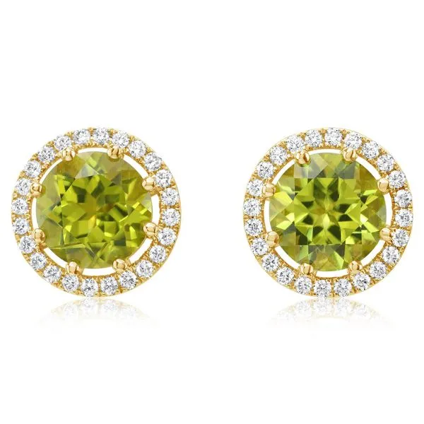 Yellow Gold Peridot Earrings Clater Jewelers Louisville, KY