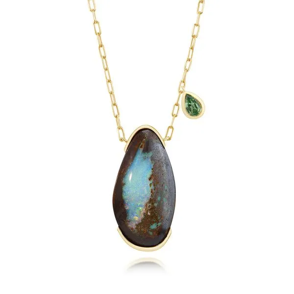 Yellow Gold Boulder Opal Necklace Arthur's Jewelry Bedford, VA