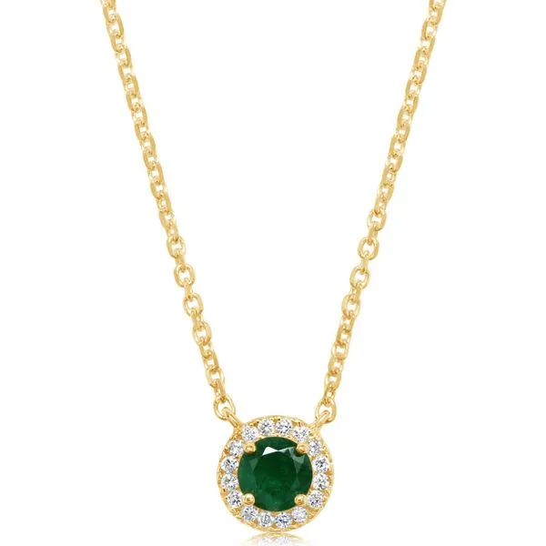 Yellow Gold Emerald Necklace Studio D Jewelers Woodstock, IL