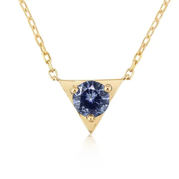 Yellow Gold Sapphire Necklace Albert's Jewelers Kingsland, GA