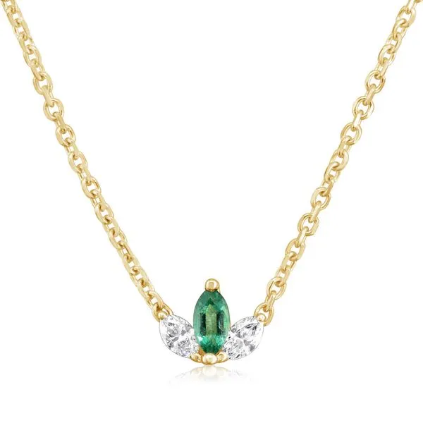 Yellow Gold Emerald Necklace Gold Mine Jewelers Jackson, CA