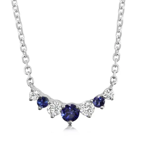 White Gold Sapphire Necklace R. Gregory Jewelers Statesville, NC