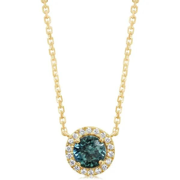 Yellow Gold Sapphire Necklace Jerald Jewelers Latrobe, PA