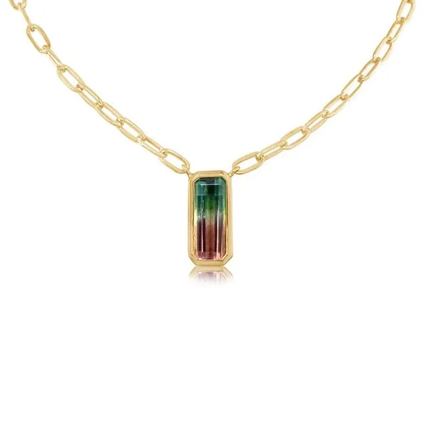 Yellow Gold Tourmaline Necklace Rick's Jewelers California, MD