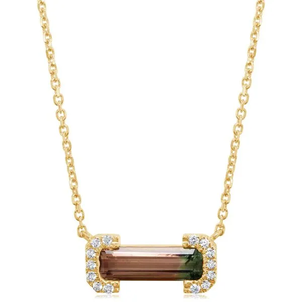 Yellow Gold Tourmaline Necklace Mitchell's Jewelry Norman, OK