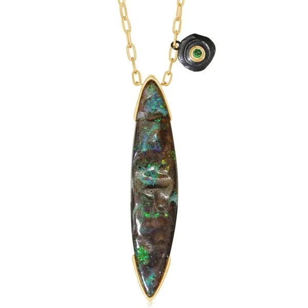 Mixed Boulder Opal Necklace Thomas A. Davis Jewelers Holland, MI