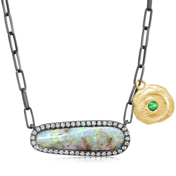 Mixed Boulder Opal Necklace Leslie E. Sandler Fine Jewelry and Gemstones rockville , MD