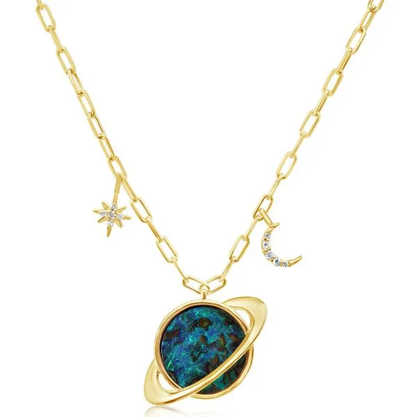 Yellow Gold Boulder Opal Necklace Smith Jewelers Franklin, VA
