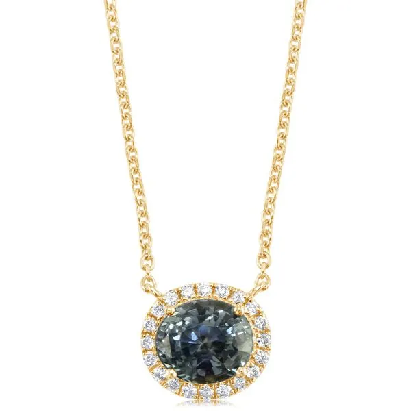 Yellow Gold Sapphire Necklace Studio D Jewelers Woodstock, IL