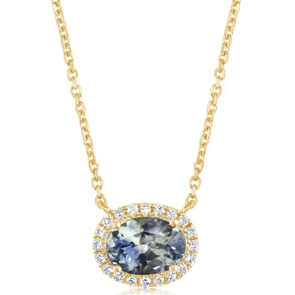 Yellow Gold Sapphire Necklace Rick's Jewelers California, MD