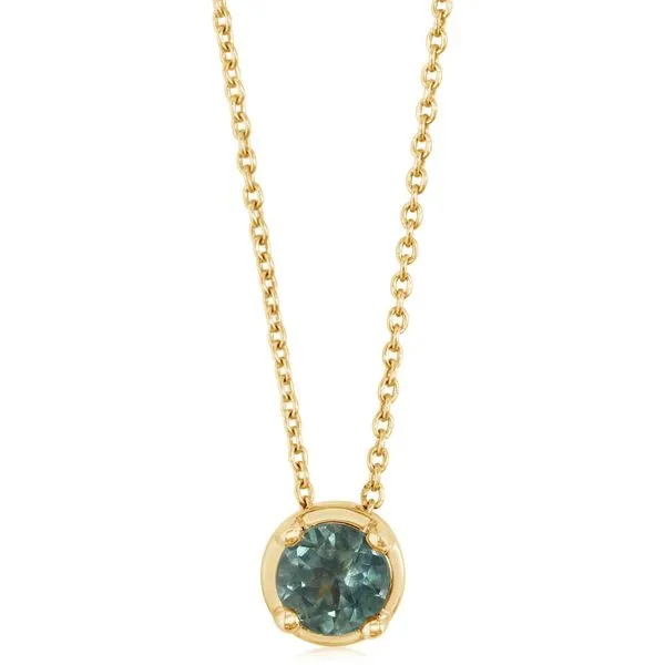 Yellow Gold Sapphire Necklace Leslie E. Sandler Fine Jewelry and Gemstones rockville , MD