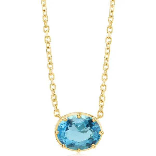 Yellow Gold Topaz Necklace Daniel Jewelers Brewster, NY