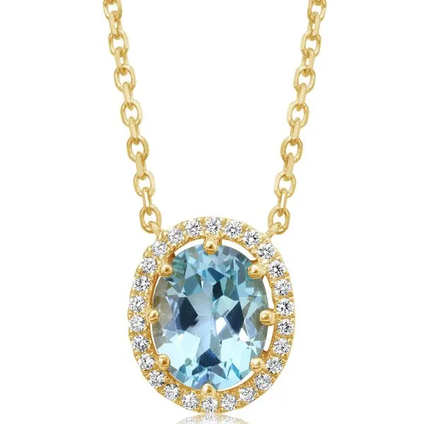 Yellow Gold Topaz Necklace Albert's Jewelers Kingsland, GA