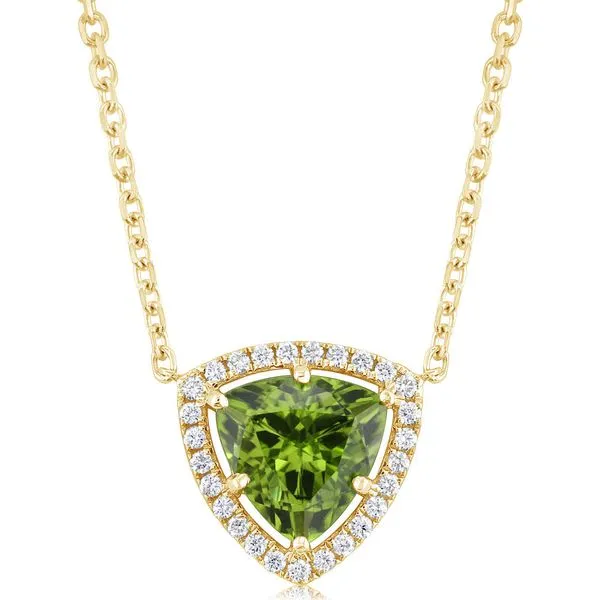 Yellow Gold Peridot Necklace Clater Jewelers Louisville, KY