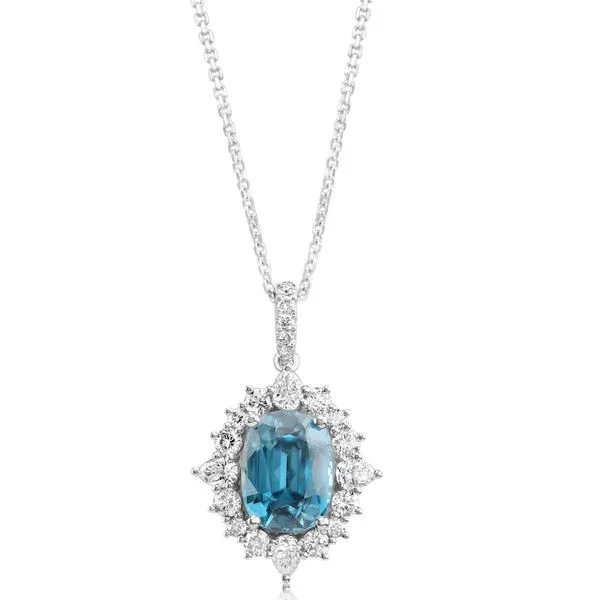 Platinum Zircon Pendant Clater Jewelers Louisville, KY