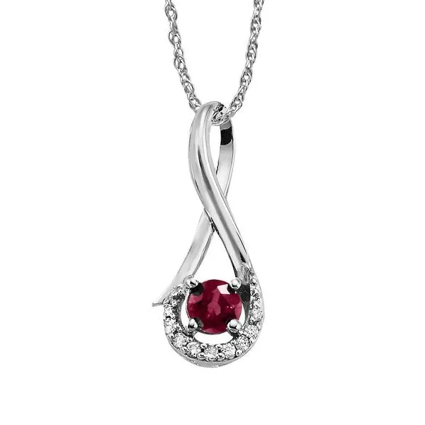 White Gold Ruby Pendant Rick's Jewelers California, MD