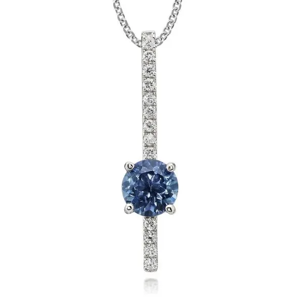 White Gold Sapphire Pendant Gold Mine Jewelers Jackson, CA