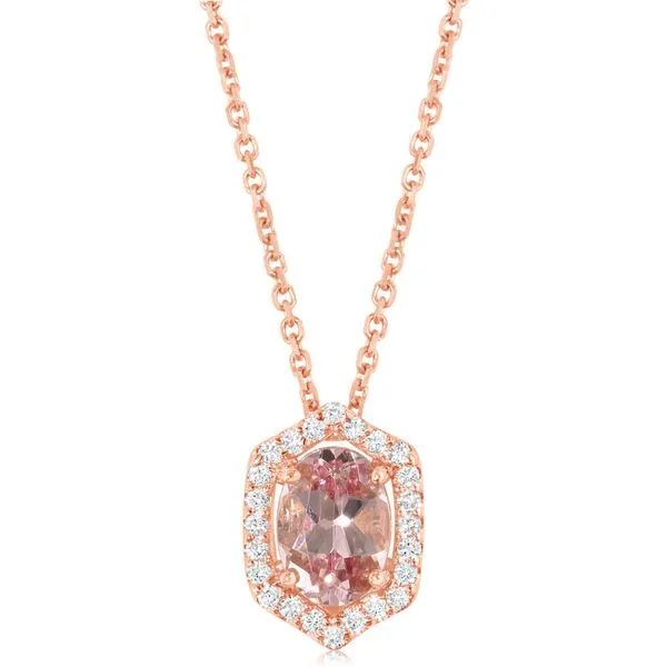 Rose Gold Lotus Garnet Pendant Clater Jewelers Louisville, KY